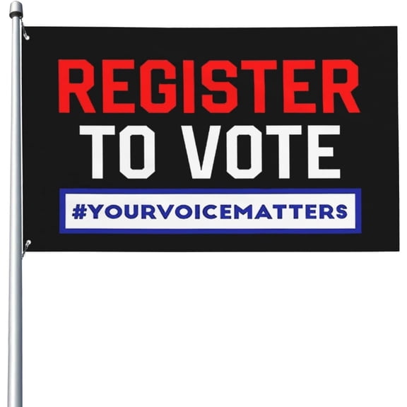 Register To Vote Your Voice Matters Midterm Elections Flag 3 X 5 Ft Garden Banner Register To Vote Your Voice Matters Midterm Elections Tapestry Home House Outdoor Flag