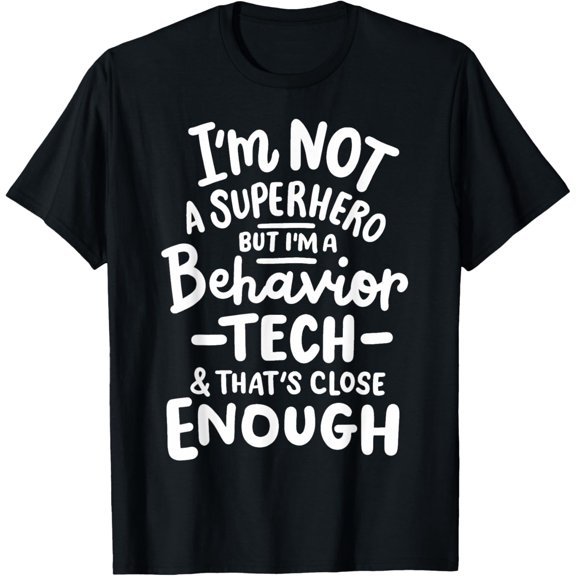 Registered Behavior Technician RBT Behavior Tech T-ShirtMen's and women's gift, black and white T-shirt, size: Extra large S-4XL