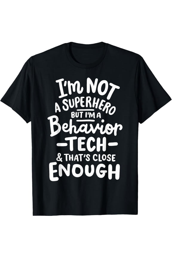 Registered Behavior Technician RBT Behavior Tech T-ShirtMen's and women's gift, black and white T-shirt, size: Extra large S-4XL