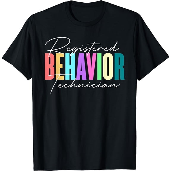 Registered Behavior Technician RBT Behavioral ABA Therapist T-Shirt Black 3X-Large