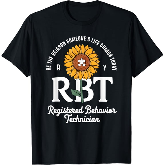 Registered Behavior Technician Rbt Autism Awareness Support T-Shirt