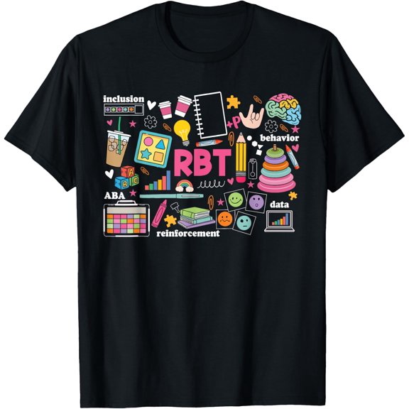 Registered Behavior Technician Rbt Behavioral Aba Therapist T-Shirt Size S-5XL