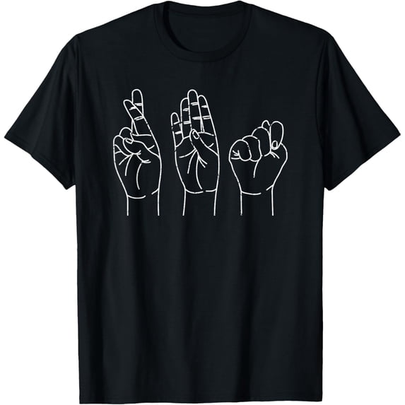 Registered Behavior Technician Sign Language ASL RBT T-ShirtMen's and women's gift, black and white T-shirt, size: Extra large S-4XL