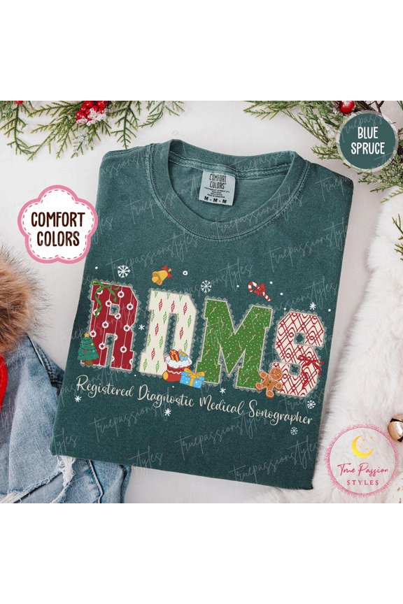 Registered Diagnostic Medical Sonographer Winter Rdms T-Shirt All Size S-3XL