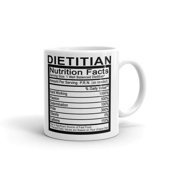 Registered Dietitian Nutrition Facts Coffee Tea Ceramic Mug Office Work ...