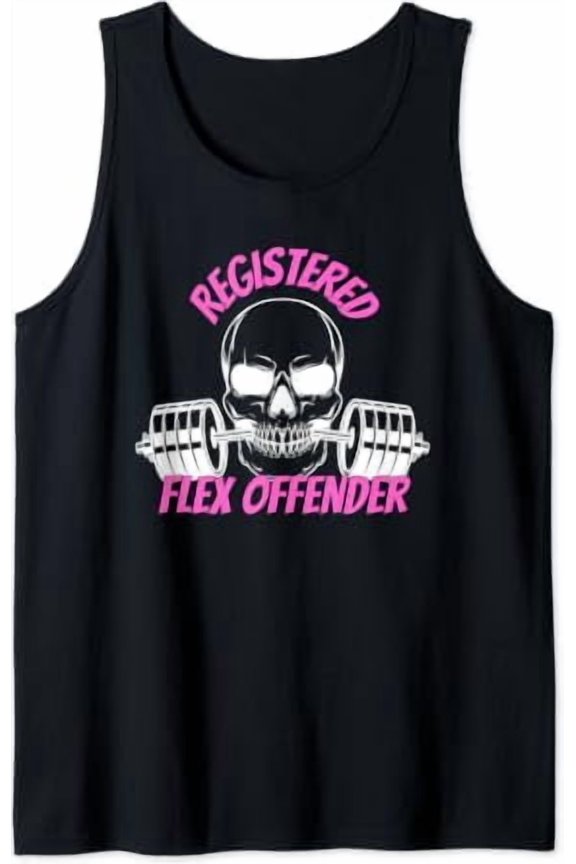 Registered Flex Offender Bodybuilder Gym Tank Top Size S-3XL