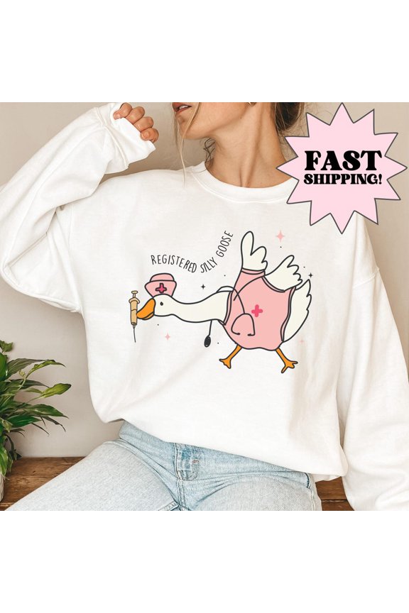 Registered Goose Shirt, Rn Shirt, Nurse Gift, Nurse Shirt, Funny Shirt, Funny Goose Shirt,Funny Gift, Gag Gift, Nurse Day, Nurse Unisex S-5XL Hot Trending Shirt, Vintage Birthday Gift