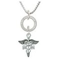 thumbnail image 1 of Registered Nurse Caduceus - You Are More Loved Eternity Ring Necklace, 1 of 1