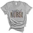 thumbnail image 1 of Registered Nurse Leopard Print Shirt Unisex Large Grey, 1 of 5