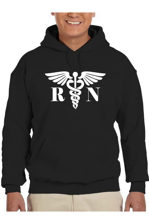 Registered Nurse Medical Symbol Men Hoodie, Male x-Large
