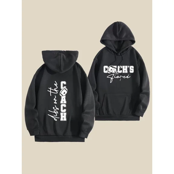 Registered Nurse Monogram Print Thermal Lined 1 Side Hoodie S-5Xl