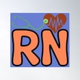 thumbnail image 1 of Registered Nurse Poster Wall Art, Modern Wall Decor, 30x30 UNFRAMED, 1 of 3