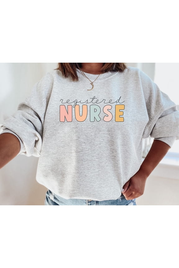 Registered Nurse Sweatshirt, RN Sweatshirt, RN Crewneck, Nurse Gift, Nurse Shirts, Registered Nurse Sweater, RN Sweater, Nurse TSHIRT All Size S-5XL