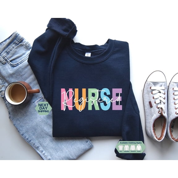 Registered Nurse Sweatshirt, Rn Shirt, Nurse Hoodie, Nurse Week Shirt, Nursing Shirt, Registered Nurse Gift Sweatshirt All Size S-5XL