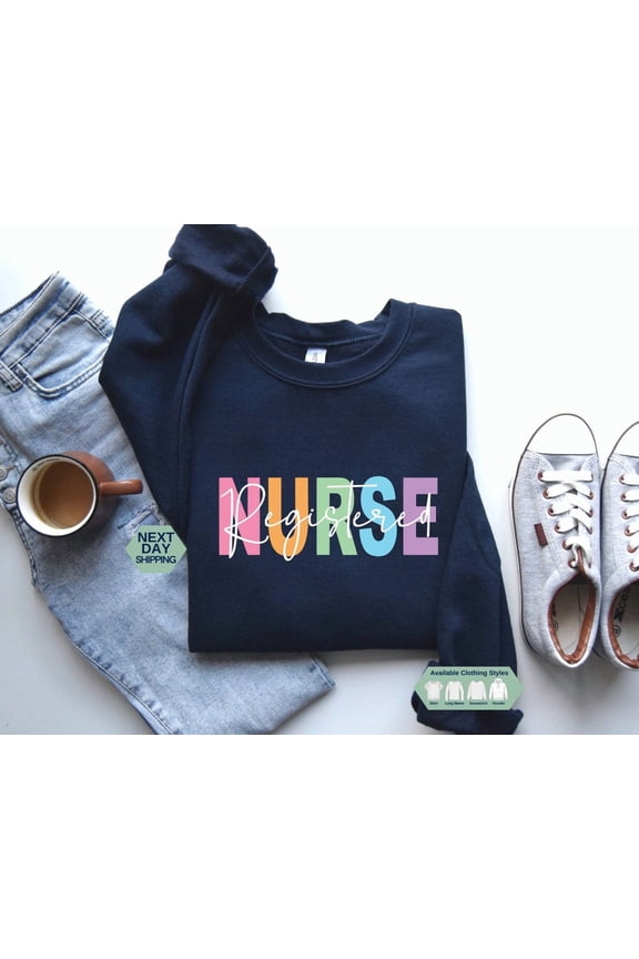 Registered Nurse Sweatshirt, Rn Shirt, Nurse Hoodie, Nurse Week Shirt, Nursing Shirt, Registered Nurse Gift Tshirt All Size S-5XL