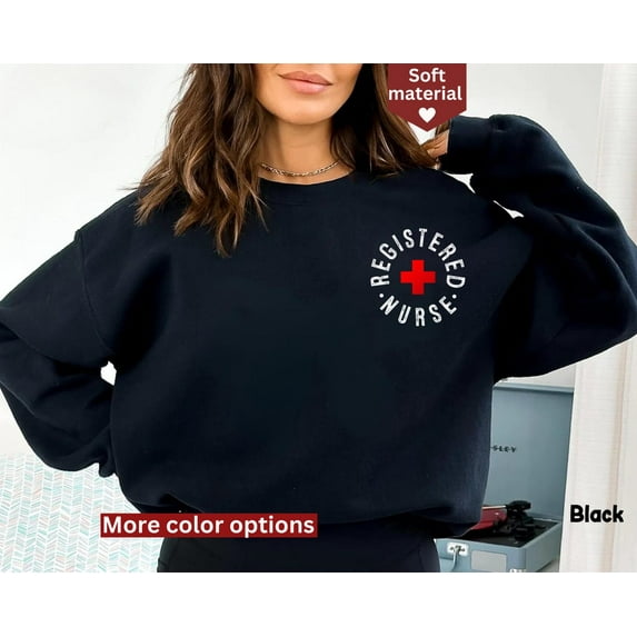 Registered Nurse Sweatshirt, Rn Sweatshirt, Rn Graduate Gift, Registered Emergency Nurse Crewneck Sweatshirt, Nurse Appreciation Clothing SWEATSHIRT All Size S-5XL