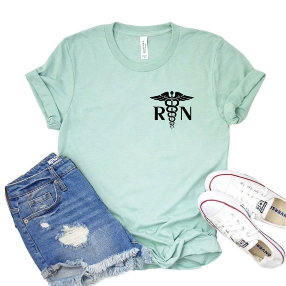 Registered Nurse T-shirt Women's Medical Top Appreciation Tshirt Student Gift Practitioner Shirt Graduation Shirts