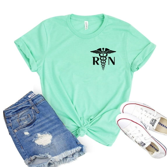Registered Nurse T-shirt Women's Medical Top Appreciation Tshirt Student Gift Practitioner Shirt Graduation Shirts
