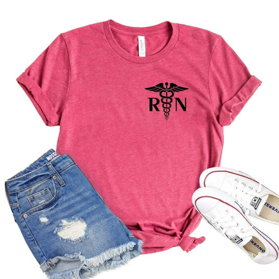 Registered Nurse T-shirt Women's Medical Top Appreciation Tshirt Student Gift Practitioner Shirt Graduation Shirts