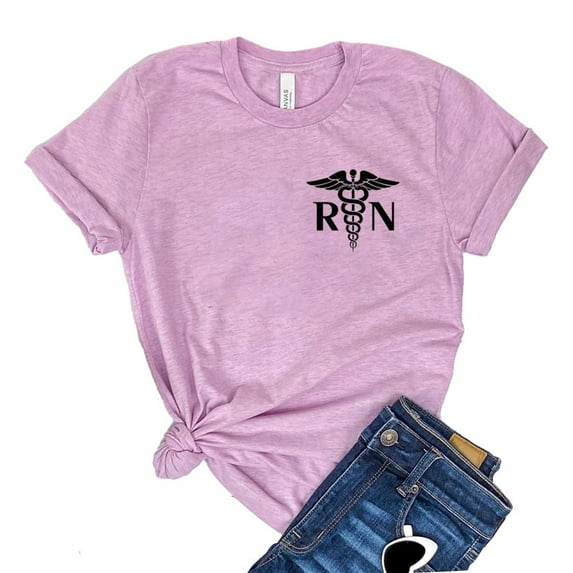 Registered Nurse T-shirt Women's Medical Top Appreciation Tshirt Student Gift Practitioner Shirt Graduation Shirts