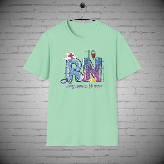 Registered Nurse t-Shirt, Nurse RN Scrub top, Nurse Grad Gift, Nursing tee