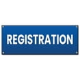 thumbnail image 1 of Registration | 18" X 48" Banner | Heavy Duty 13oz. Outdoor Vinyl Single Sided With Grommets | Made in The USA, 1 of 4