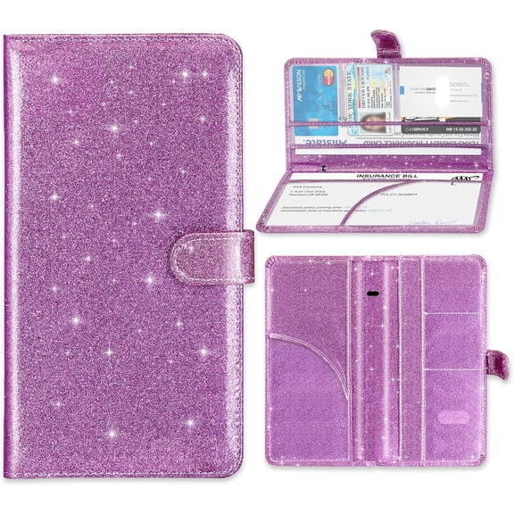 Registration and  Card Holder, Document Holder for Cards, Driver  License Document Glove Box Compartment Organizer,  Essentials For Women