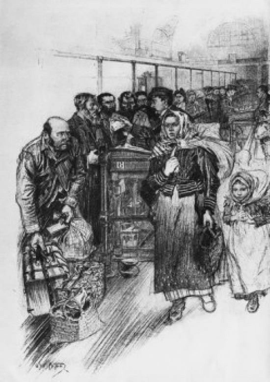 Registry Desk on Ellis Island GW Peters Canvas Art - (18 x 24)