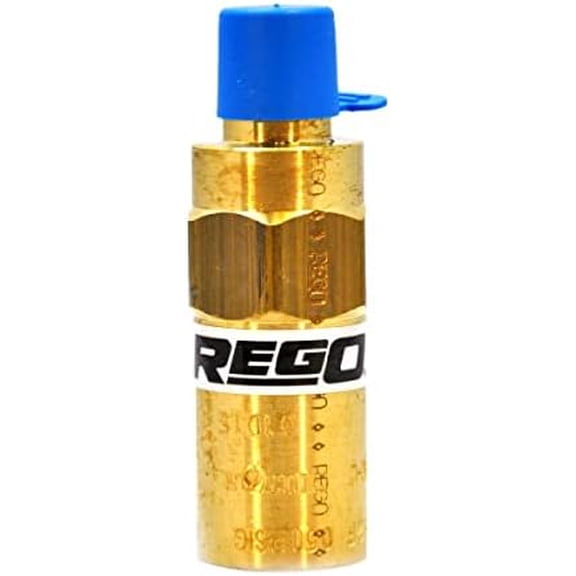 Rego 1/2" Relief Valve | 35 PSI | Non-ASME | Tamper Resistant | Brass Material | Primarily Designed for Vapor Line Safety in Gas and Cryogenic Systems | Oxygen Service per CGA G-4.1 | Long Life