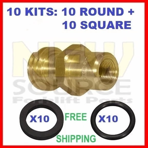 Rego 7141 Male Quick Connect Propane Tank Buffer O-Ring Seal Kit 10 Sets Taiwan