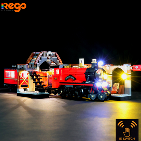 Rego Design IR Switch Lighting Set for Hogwarts Express Building Blocks Model, Light Kit Compatible with Lego 75955 (Not Include the Building Set)