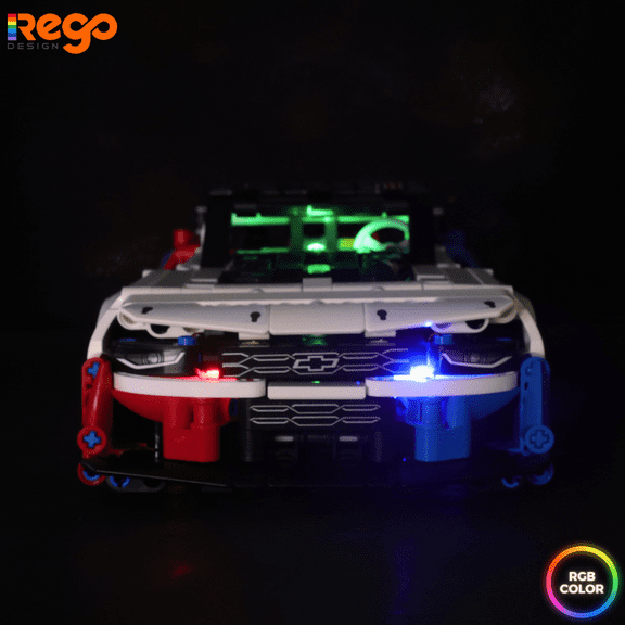 Rego Design Led Lighting Kit for Lego 42153 Technic NASCAR Next Gen Chevrolet Camaro ZL1 Set Building Blocks Model (Not Include the LEGO Set))
