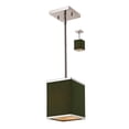 thumbnail image 1 of Z-Lite Rego 1 Light Mini Pendant in Brushed Nickel, 1 of 2