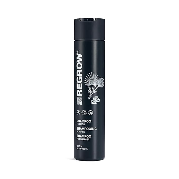 Regrow Mens Shampoo for Thicker, Stronger Hair, Cleanses the Scalp and Helps Reduce Hair Loss and Thinning with Caffeine, Biotin and Niacinamide, Sulphates and Paraben Free 10.14 Fl. Oz