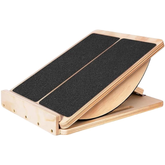 Regulable Balance Board with Four Levels Folding Incline Board for Leg Muscle Strengthening