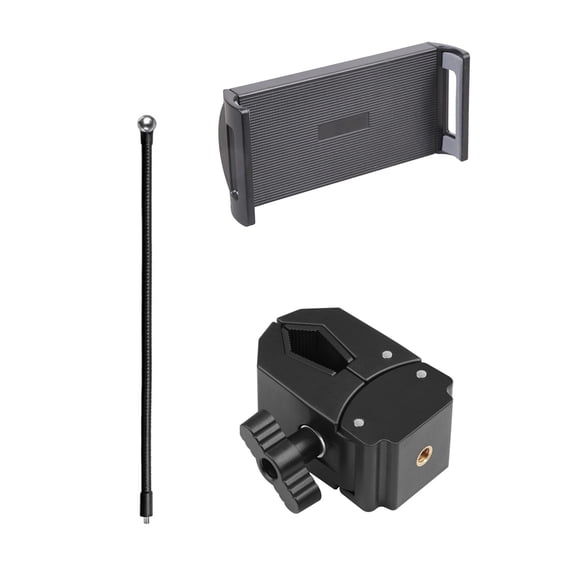 Regulable Lazy Arm Stand With 11.5 18.5cm Tablets Clamp 20 50cm Poles Option For Entertainment Streaming