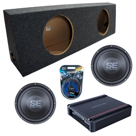 Regular Std Cab Sealed Dual Enclosure w/ SE1240 12" Subwoofer, 500W Amplifier