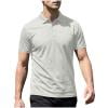 Regular Fit Button Placket Lapel Shirt, Quick Dry Airy Material Multi Scene Mens Outdoor Casual Top