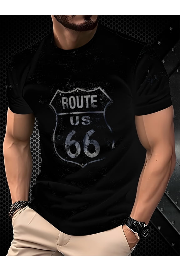 Regular Fit Casual Tee for Outdoor Activities & All-Season Wear, Vintage T Shirts, Leisure Clothing, Stretchy Material, Breathable Fabric