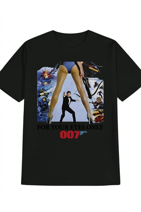 Regular Fit, Machine Washable, Gift for Spy Thriller Fans, Movie T Shirts, Dynamic Design Shirt, Comfortable Casualwear, Everyday Tee, Pop Culture Tee, Durable Material, Print Tee, Film Enthusiasts