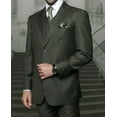 thumbnail image 1 of Regular Fit Men's Suits with Vest Olive 3 Piece Vinci V2TR, 1 of 1