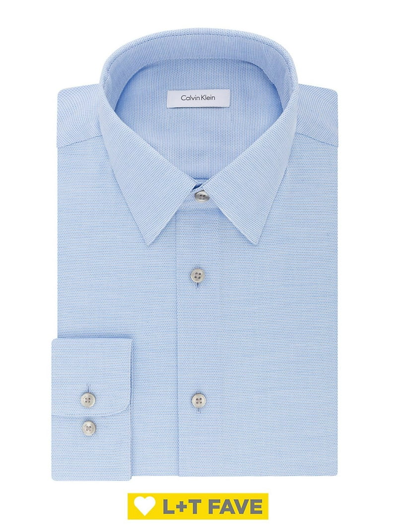 calvin klein regular fit dress shirts Calvin Klein Steel+ Men's White Dress Shirt Regular Fit French Cuff No –  JNL Trading main image 1