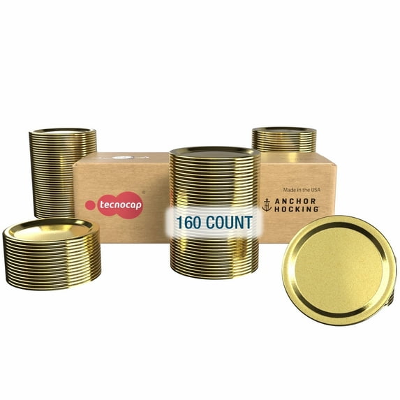 Anchor Hocking by Tecnocap Regular Mouth Canning Lids - 160 Count