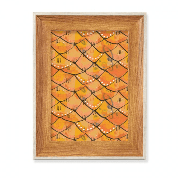 Regular Pattern Wood Strange Desktop Wooden Photo Frame Display Picture Art Painting Multiple Sets