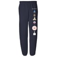 thumbnail image 1 of Regular Show Floating Heads Mens Jogger Sweatpants, Navy, X-Large, 1 of 5