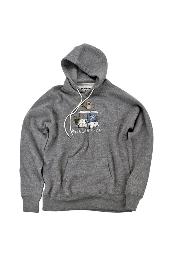 Golf Cart Unisex Adult Slim Fit Pull-Over Heather Hoodie, Athletic Heather, Small