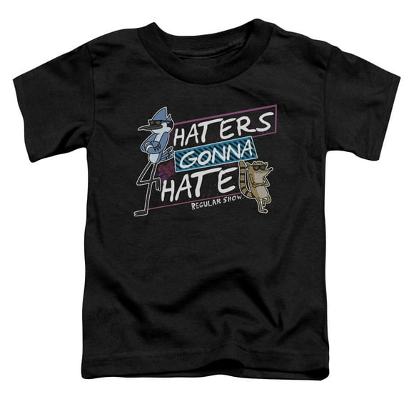 Regular Show Haters Gonna Hate S/S Toddler T-Shirt Black
