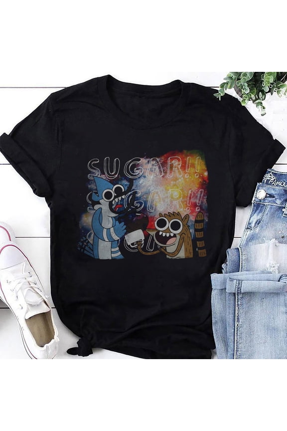 Regular Show Mordecai And Rigby Sugar T-Shirt, Regular Show Shirt Fan Gifts, Regular Show Vintage Shirt, Regular Show Cartoon Network Shirt
