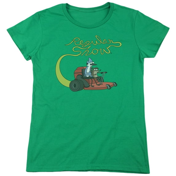 Regular Show Mower S/S Women's T-Shirt Kelly Green