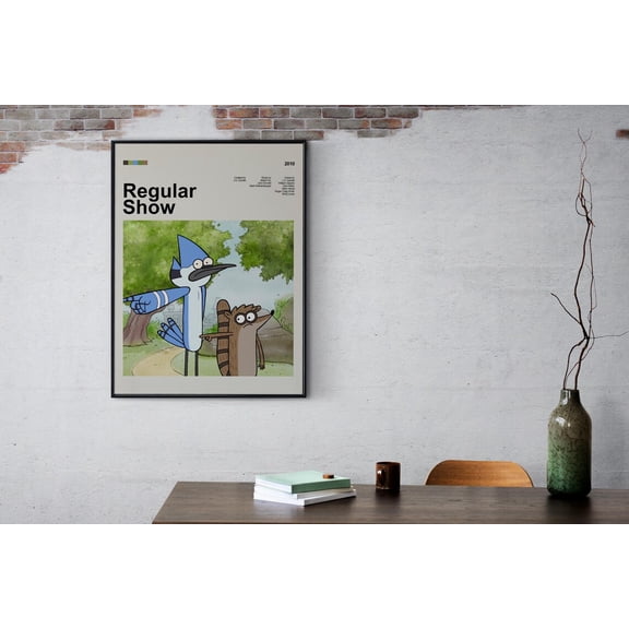 Regular Show Poster, Minimalist TV Series Art Print Unframed Size 24''x36'' GooGate